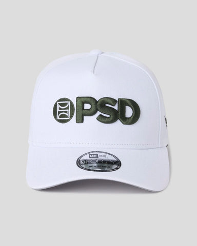 New Era x PSD Logo Hat White/Green